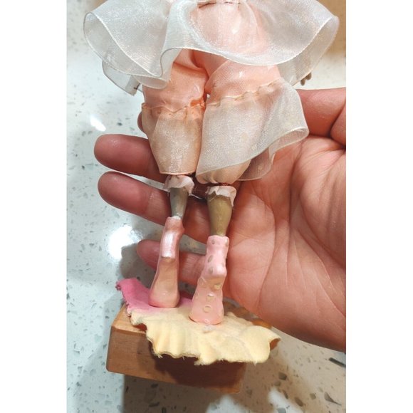Hand Crafted Fairy Bug Lady Figure Tulle Clay Head Mismatched Frankensteined Art - Picture 10 of 15